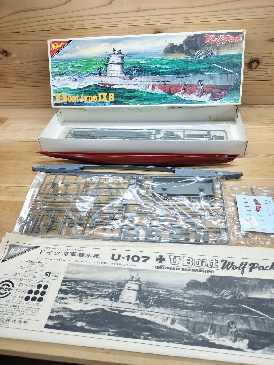 Amazon | レア//未組立/プラモデル ニチモ U-Boat/Uボート/U-107 1/200